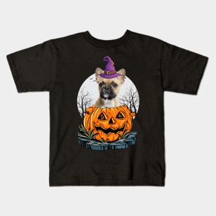 Funny French Bulldog Dog Halloween Costume for Dog Lover Gifts Kids T-Shirt